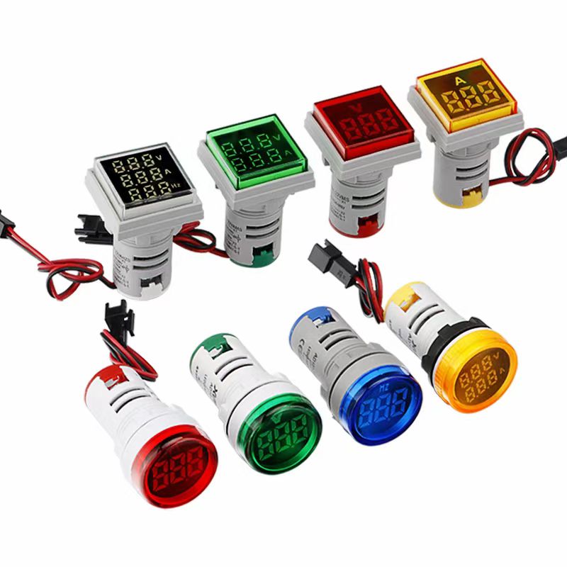22мм мини волтметар /амперметар /мерач на мерач LED дигитален индикатор светло