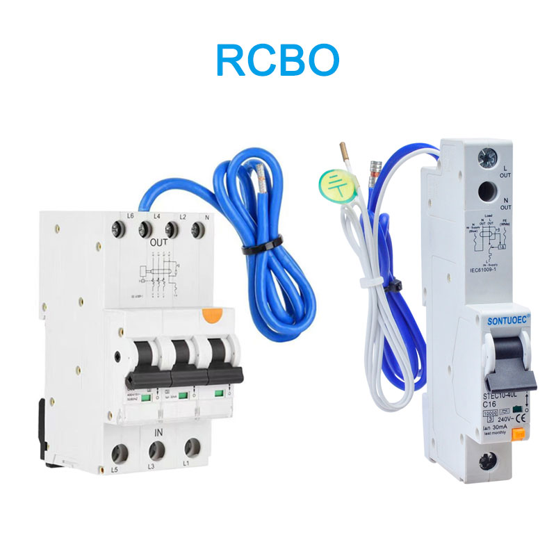 Прекинувач на колото 6Ka 3P+N истекување A (AC) тип RCBO со кабел