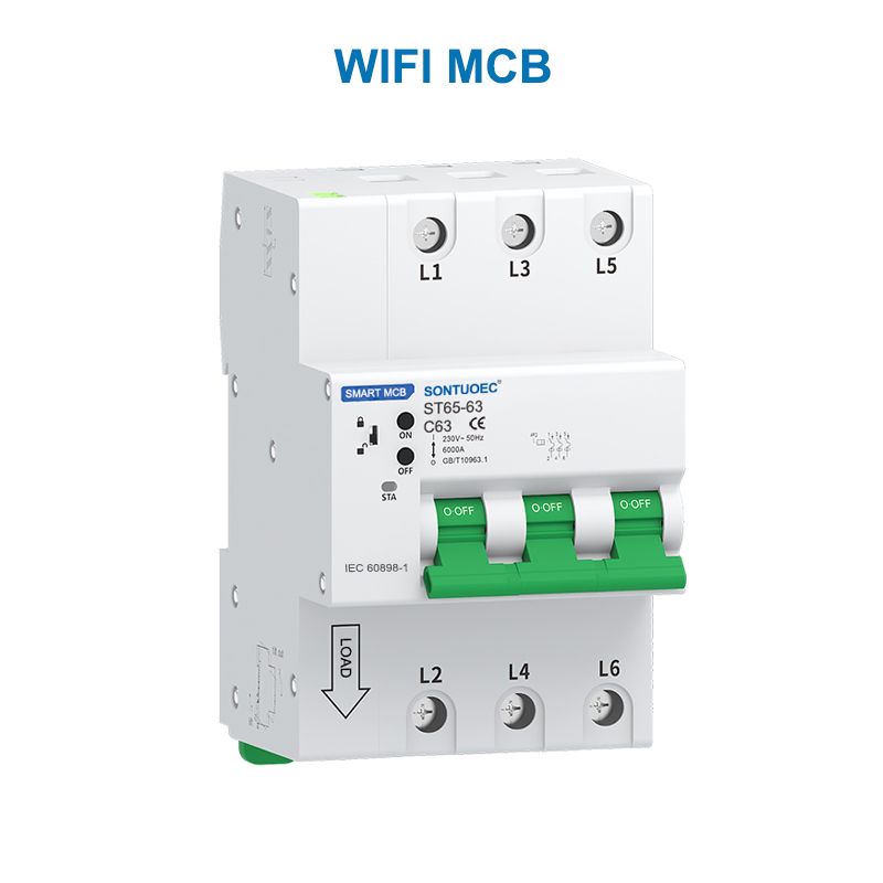 WiFi RS485 Мултифункционален IoT Интелигентен MCB RCBO Интелигентен прекинувач за микро коло